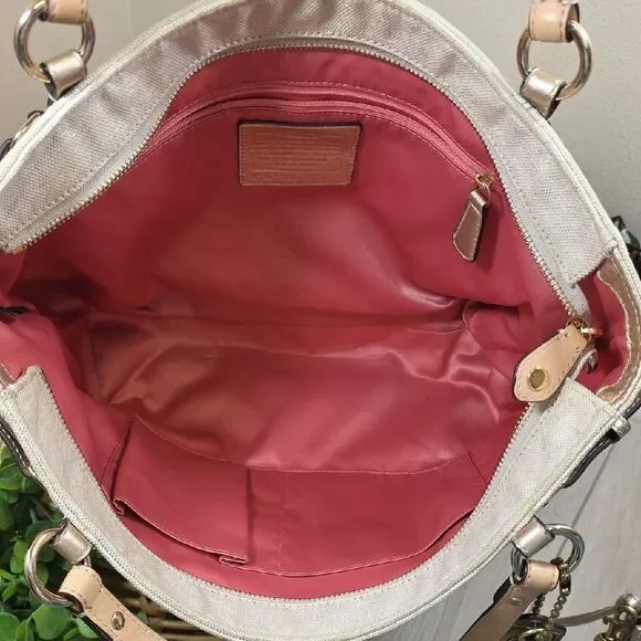 Coach Julia Op Art “C” Shoulder Bag and Wallet - Picture 12 of 16